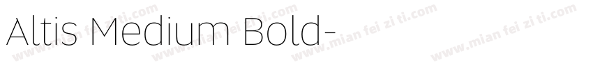Altis Medium Bold字体转换